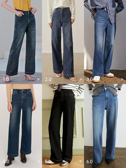 蓝莓气泡6.0！王炸混纺直筒牛仔裤FCG1JEN035 商品图1