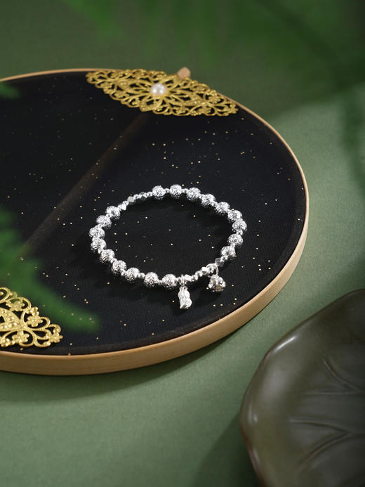 子佩集【福禄花生】银S925手串手链【TSB0001-55】花生葫芦切面珠手链2602 商品图5