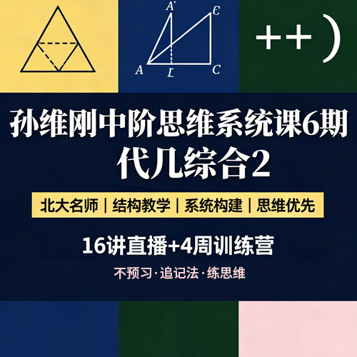 孙维刚中阶思维系统课6期 代几综合2