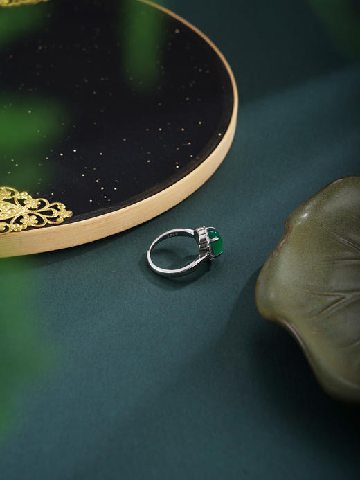 子佩集【春风得意】银S925戒指【JZ017545】绿玉髓2602 商品图7