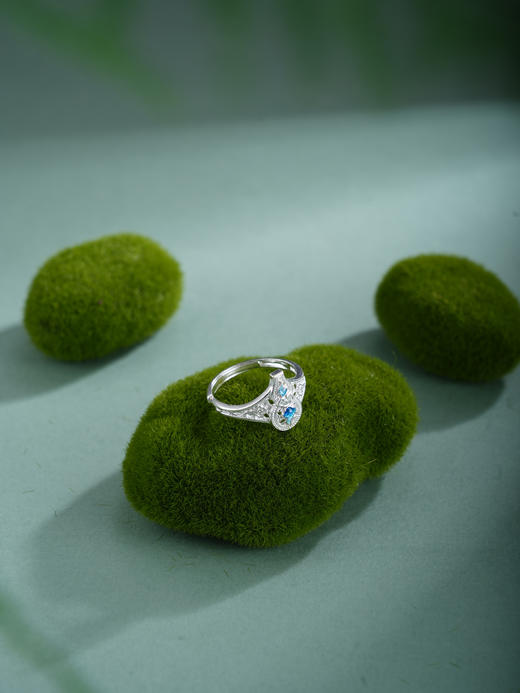 子佩集【云福双至】银S990戒指【QFJZ010】原创作品花丝珐琅彩祥云葫芦2602 商品图3