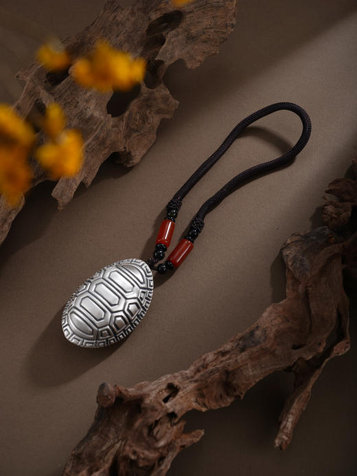 子佩集【富甲天下】银S999手把件【YSY014】仿古可转动富甲天下龟2602 商品图3