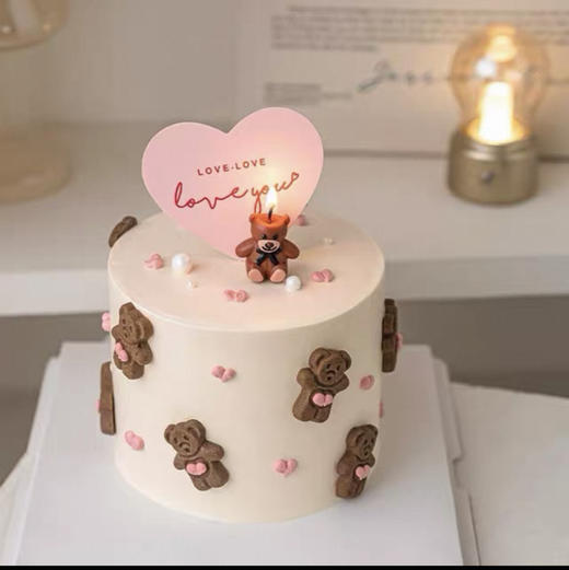 【214情人节蛋糕】爱心小熊饼干蛋糕 商品图4