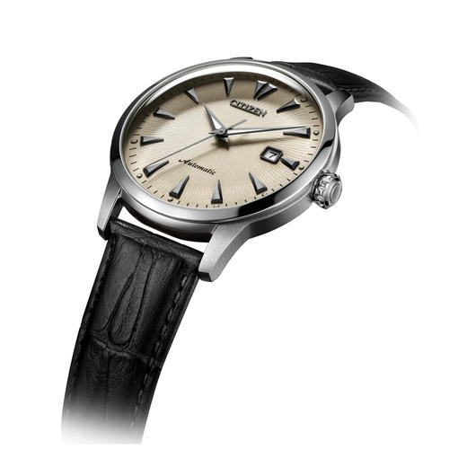 西铁城日本官方正品休闲简约复古钢带机械男表NK0001-17X 商品图2