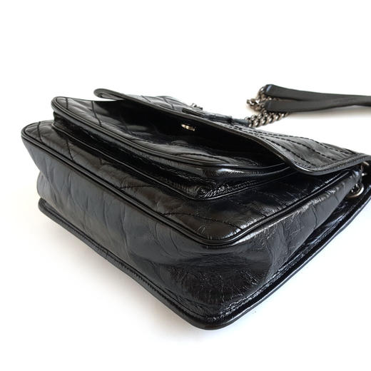 【95新】YSL圣罗兰Niki系列633158中号黑银D扣niki链条包单肩包女士010226NJS05 商品图6