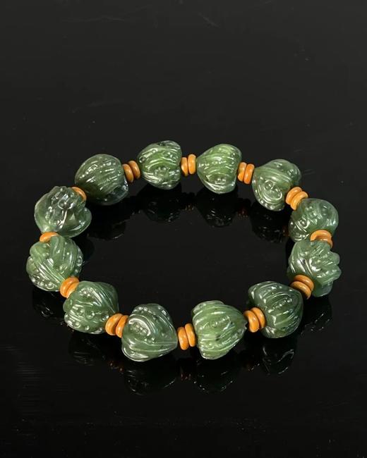 碧玉核桃形珠手链，顺丰包邮 商品图7