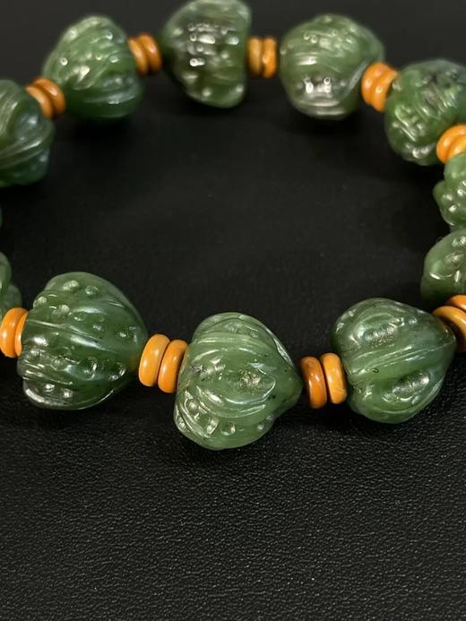 碧玉核桃形珠手链，顺丰包邮 商品图14