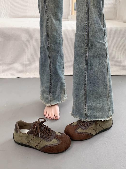 【HF】无忧购26年春季复古厚底德训鞋女春款轻便百搭运动德训休闲鞋A908（截单后3-5天发货) 商品图5