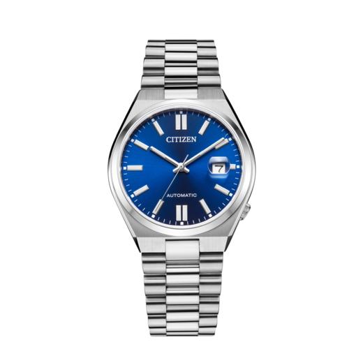 西铁城日本官方正品蓝宝石玻璃日期显示不锈钢防水机械表NJ0150-81L 商品图1