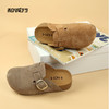 和诚行2026春季新款百搭绒面复古增高包头拖一脚蹬勃肯拖鞋2150002 商品缩略图4