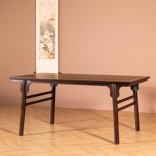 清	红木夹头榫刀牙板画案 商品图0