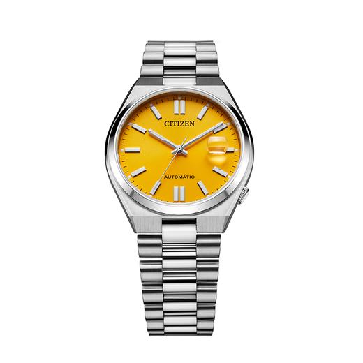 西铁城日本官方正品蓝宝石玻璃日期显示不锈钢防水机械表NJ0150-81Z 商品图5