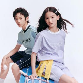 PUMA彪马童装2026夏季新款儿童短袖套装时髦运动风