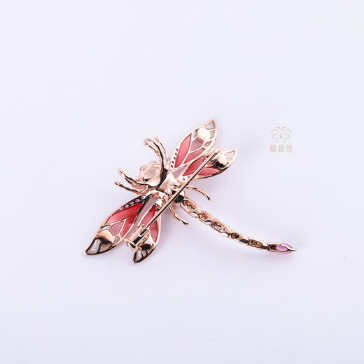 【福到了】空窗珐琅蜻蜓粉    XZ12509015 商品图1