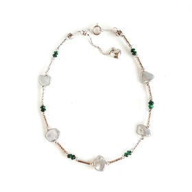 【天然正品】AU750白金天然巴洛克海水珍珠手链19CM（长度可调节）311225NJM49