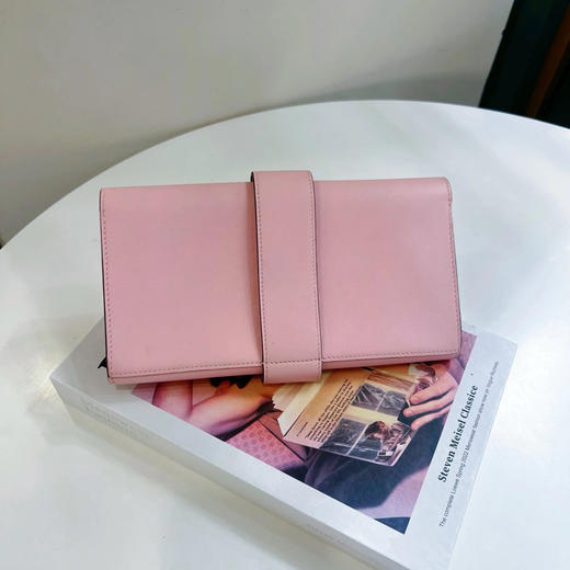 爱马仕 CDC Medor 樱花粉 银扣 trade皮 手拿包 商品图1