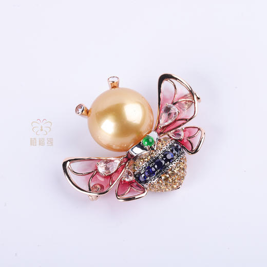 【酿造幸福】空窗珐琅蜜蜂胸针   ZZ12509013 商品图1
