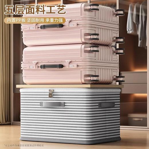 收纳箱大容量衣服棉被拉链布艺收纳盒可折叠储物箱整理盒衣柜筐 商品图2