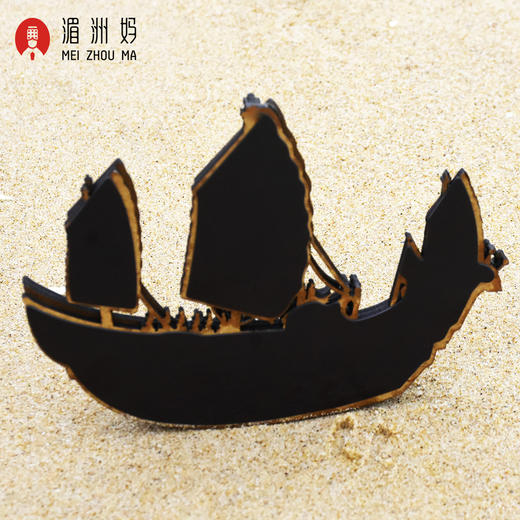 湄洲妈冰箱贴妈祖福船木质冰箱贴文化创意装饰 商品图5