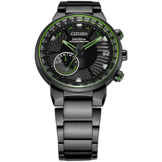 西铁城官方正品光动能卫星对时万年历不锈钢覆BIP防水男表CC3075-80E 商品图3