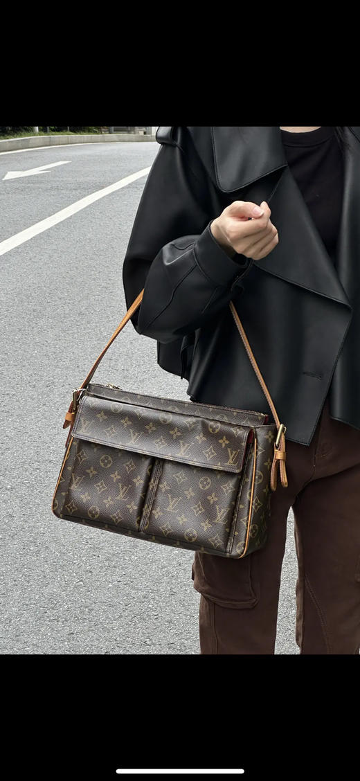Lv 中古 中号 老花 骆驼包 商品图2