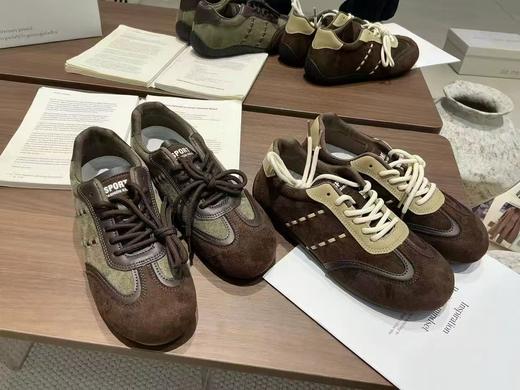 【HF】无忧购26年春季复古厚底德训鞋女春款轻便百搭运动德训休闲鞋A908（截单后3-5天发货) 商品图0