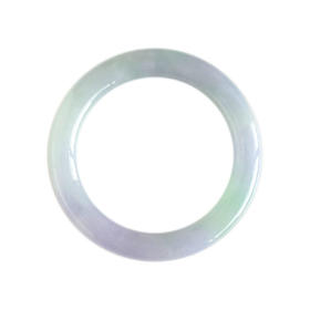 【天然正品】A货翡翠天然收藏级细腻无纹裂圆条糯冰种春彩紫罗兰54号翡翠手镯120226NJS61