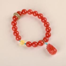【鸿运】南红貔貅手串   ZX240510112