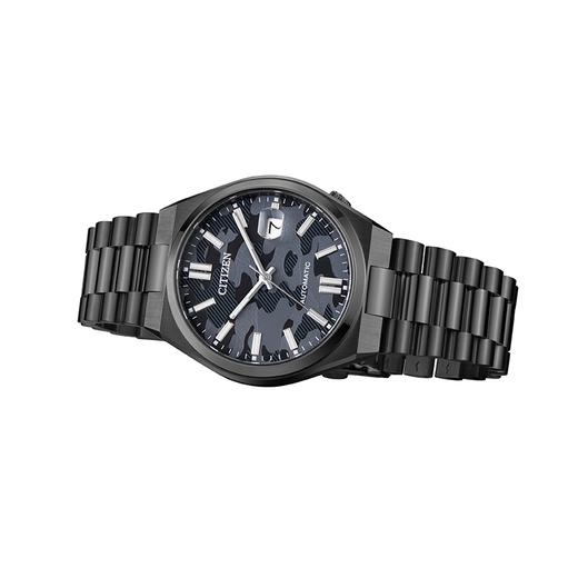 西铁城日本官方正品不锈钢覆BIP蓝宝石玻璃日期显示防水机械表NJ0155-87E 商品图1