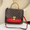 LV Marignan 老花拼红 锁头 邮差包 商品缩略图0