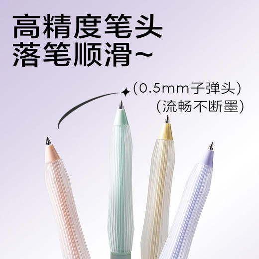 【开学季❗可擦按动中性笔】得力文具可擦按动中性笔简约时尚子弹头防滑护套学生用热敏可擦笔。rg 商品图1