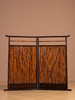 清	红木嵌湘妃竹双折屏风 商品缩略图0