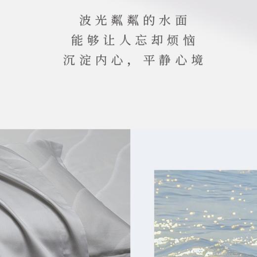 【春上新】10楼堂皇      天丝四件套---波光潋滟 （奶灰色）    吊牌价2190-2490元  活动价599-699元 商品图4