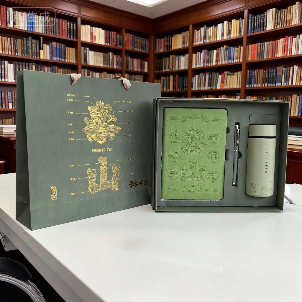 泰山印记礼盒套装笔记本保温杯签字笔泰山礼物伴手礼