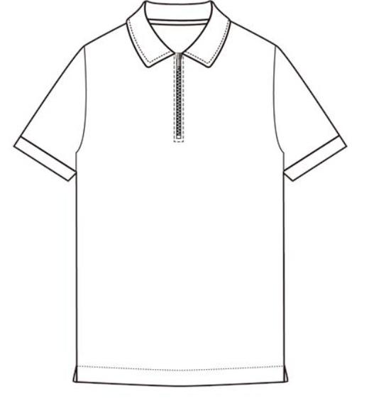 佐丹奴男装26年新款全棉液氨半拉锭领口POLO衫01016289 商品图4