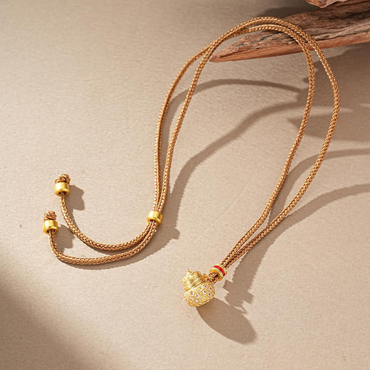 【招财进宝沙金葫芦项链】敦煌轻奢国风项链 新款葫芦吊坠设计款项链 商品图7