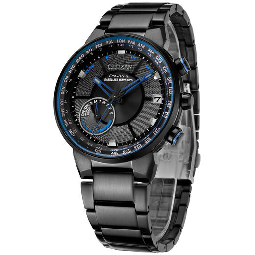 西铁城官方正品光动能卫星对时万年历不锈钢覆BIP防水男表CC3078-81E 商品图2