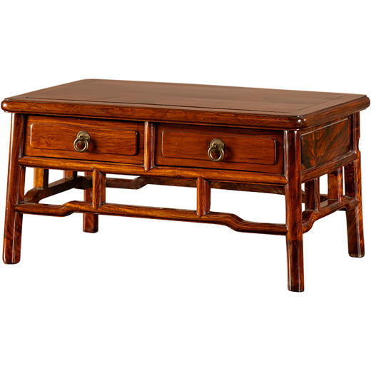 二十世纪	黄花梨带屉案上几摆件 商品图5