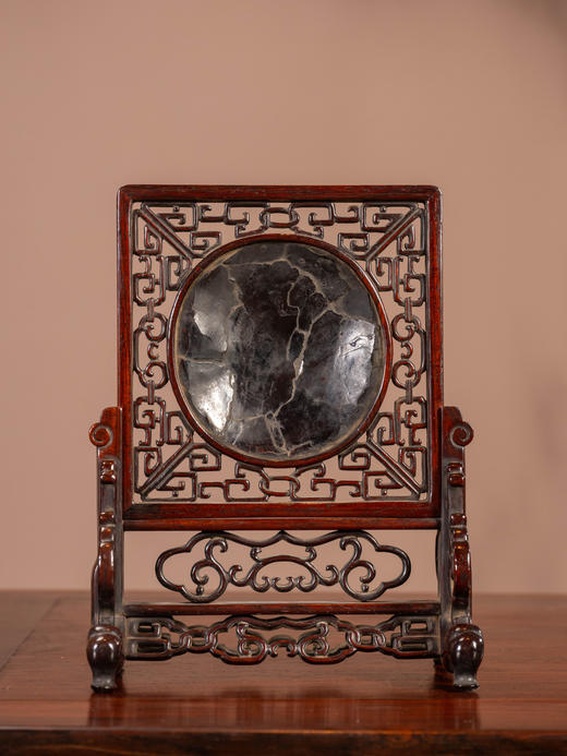 清	红木镶匏器雕文人雅集砚屏 商品图2