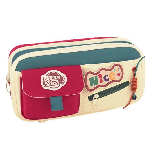 【美式复古笔袋❗九层大容量】新款开学季笔袋小众不撞款初中生高级感铅笔盒复古女孩文具盒笔袋。rg 商品图4