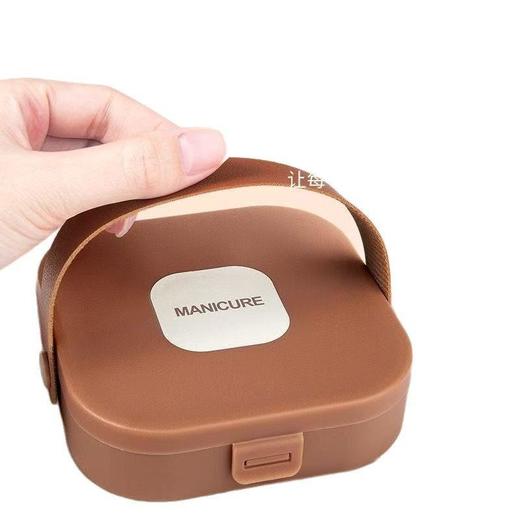 新款防飞溅指甲刀套装 高档手提式盒装指甲钳挖耳勺修甲套装 商品图4