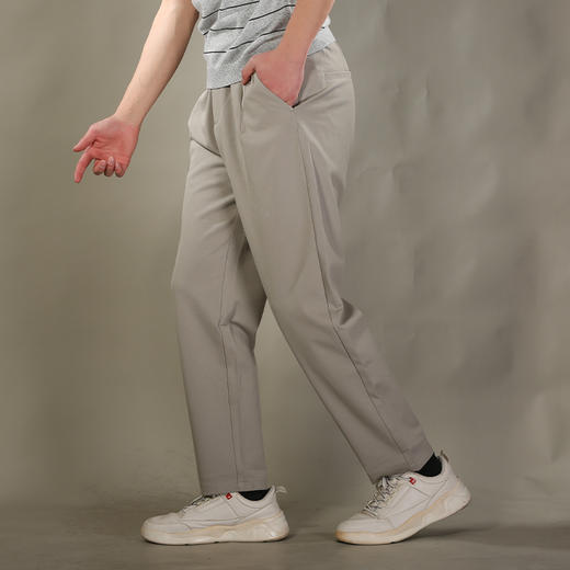 DRONKOO 2026 松紧腰前右袋钉扣织唛针织中厚休闲长裤 商品图2