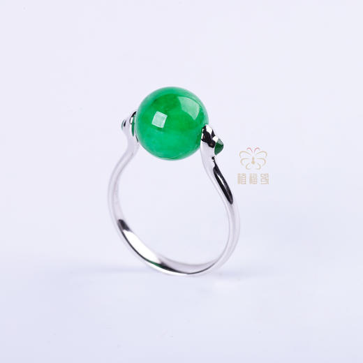 【圆满】满绿转运珠戒指   JZ12509007 商品图2