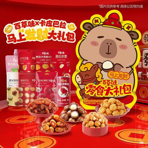 百草味 小巨型坚果零食大礼包卡皮巴拉马上发财 828g/袋 商品图1