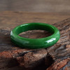 【天然正品】天然精品无杂裂俄料菠菜绿无黑点和田玉碧玉56号手镯130126NJS34 商品缩略图3