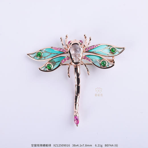 【福到了】空窗珐琅蜻蜓绿 XZ12509016 商品图0