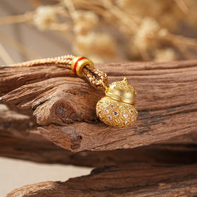 【招财进宝沙金葫芦项链】敦煌轻奢国风项链 新款葫芦吊坠设计款项链