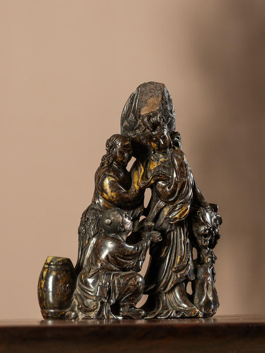 清	寿山石雕仕女人物摆件 商品图3