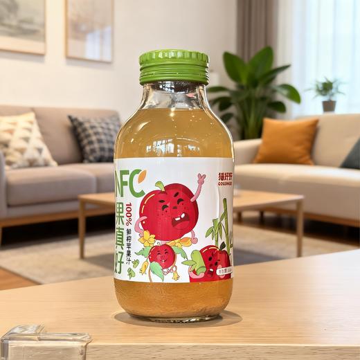 果真好100%苹果果汁300ml*8年聚会朋友聚餐必备 商品图2