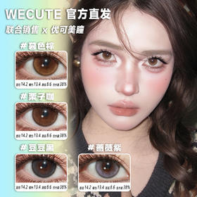 Wecute半年抛·暮色棕/栗子咖/豆豆黑/蔷薇紫·14.2mm中等着色·2片